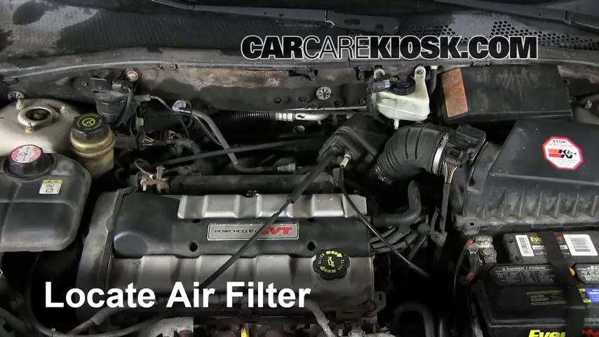 2002 Ford Focus ZX3 2.0L 4 Cyl. Air Filter (Engine) Replace